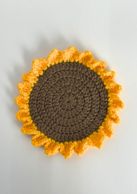 The Crochet Flower Coaster